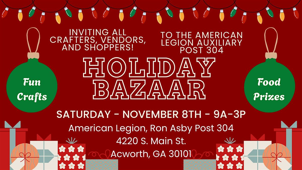 Fall Holiday Craft Bazaar