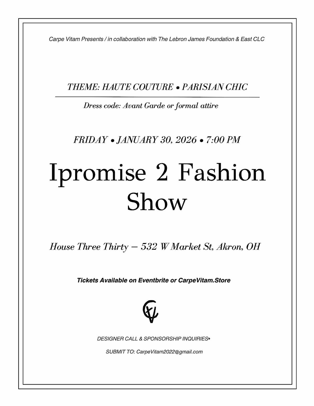 Carpe Vitam: Ipromise 2 Fashion