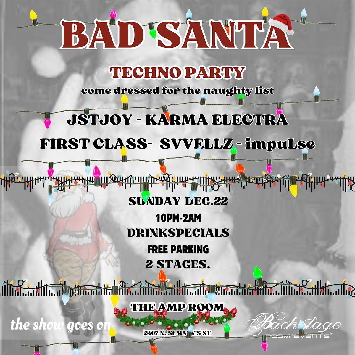 Bad Santa - A Sexy Techno Holiday Party