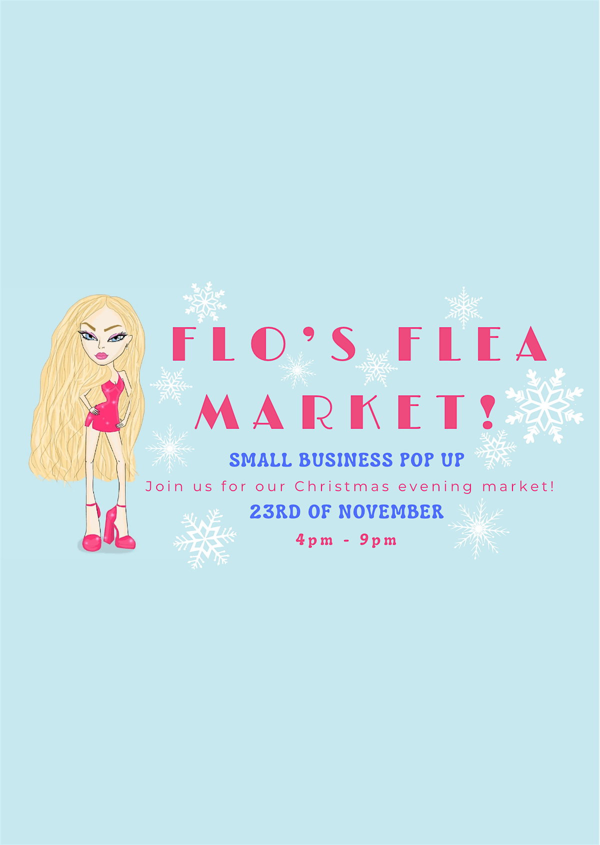 Flo\u2019s flea Christmas evening market