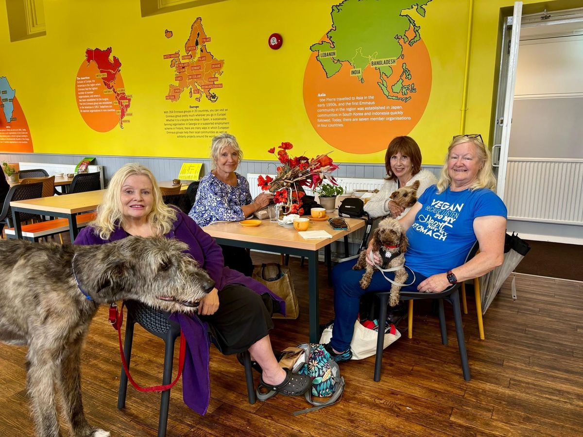 Get together at Emmaus cafe and then explore the charity shop, grounds, furniture warehouse etc