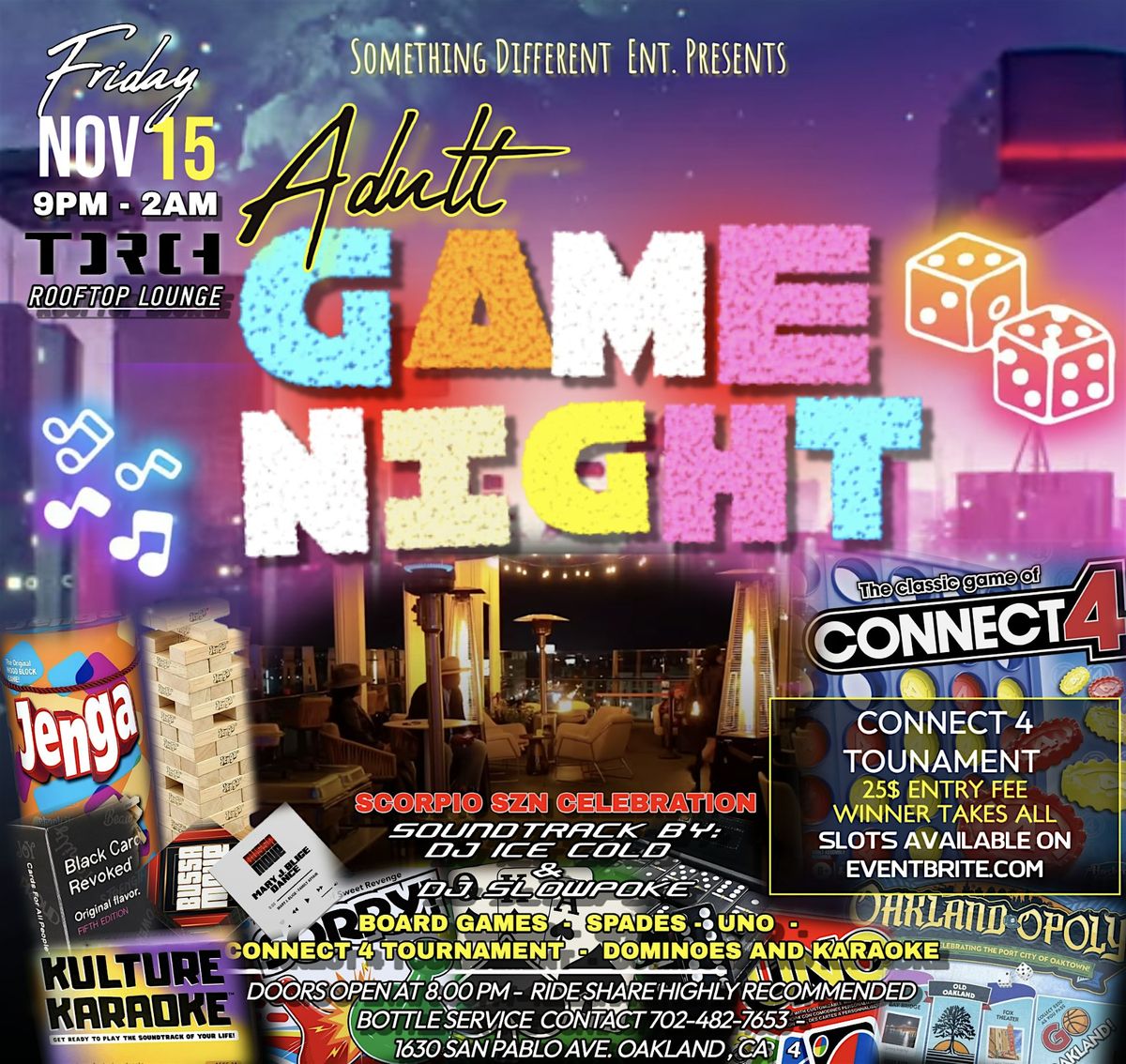 Adult Game Night ( Torch Rooftop Lounge )