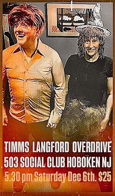 TIMMS LANGFORD OVERDRIVE! Mekons' Sally & Jon: Presented by Workshop Clinic