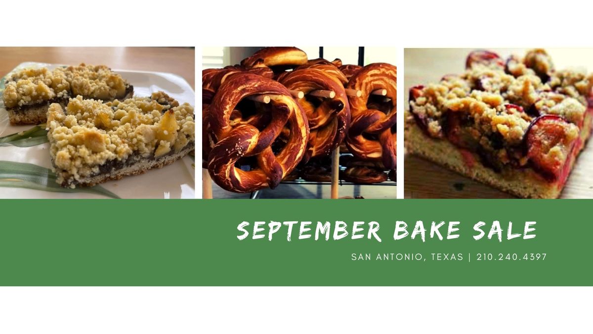 September Bake Sale