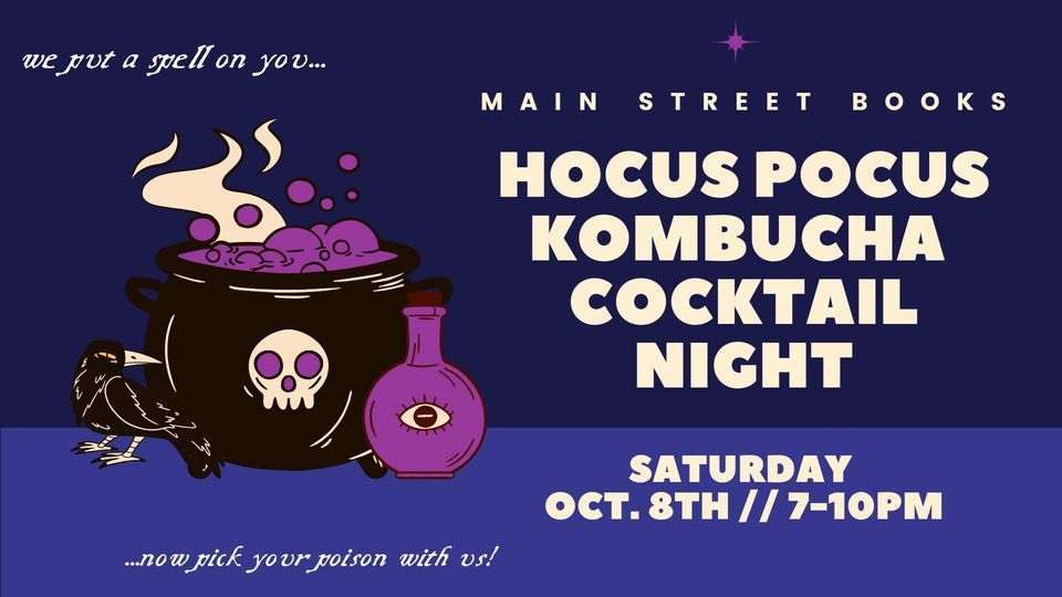 Hocus Pocus Kombucha Cocktail Night at Main Street Books