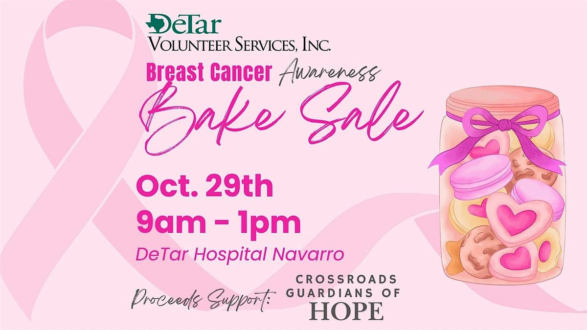 DeTar Volunteers Breast Cancer Awareness Bake Sale
