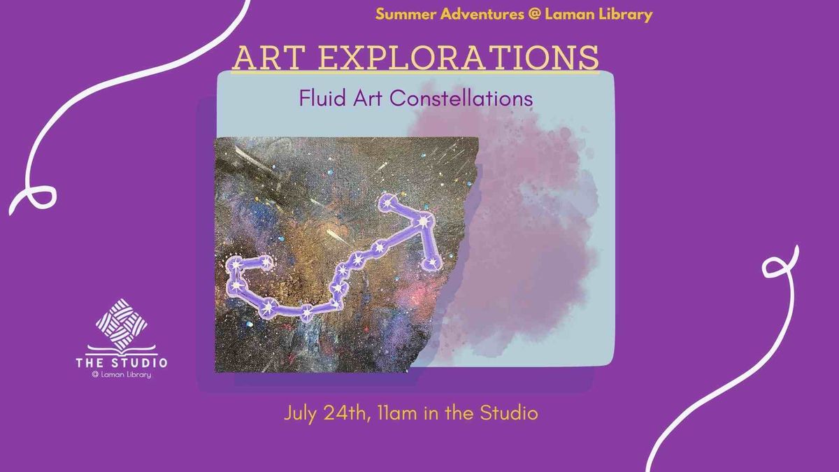 Art Explorations: Fluid Acrylic Constellations