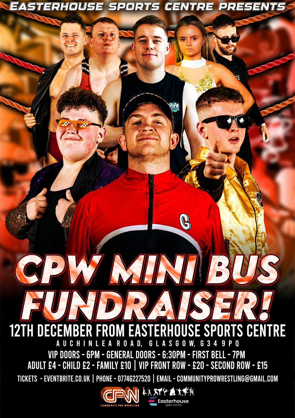 CPW Easter house Sports Centre Mini Bus Fundraiser