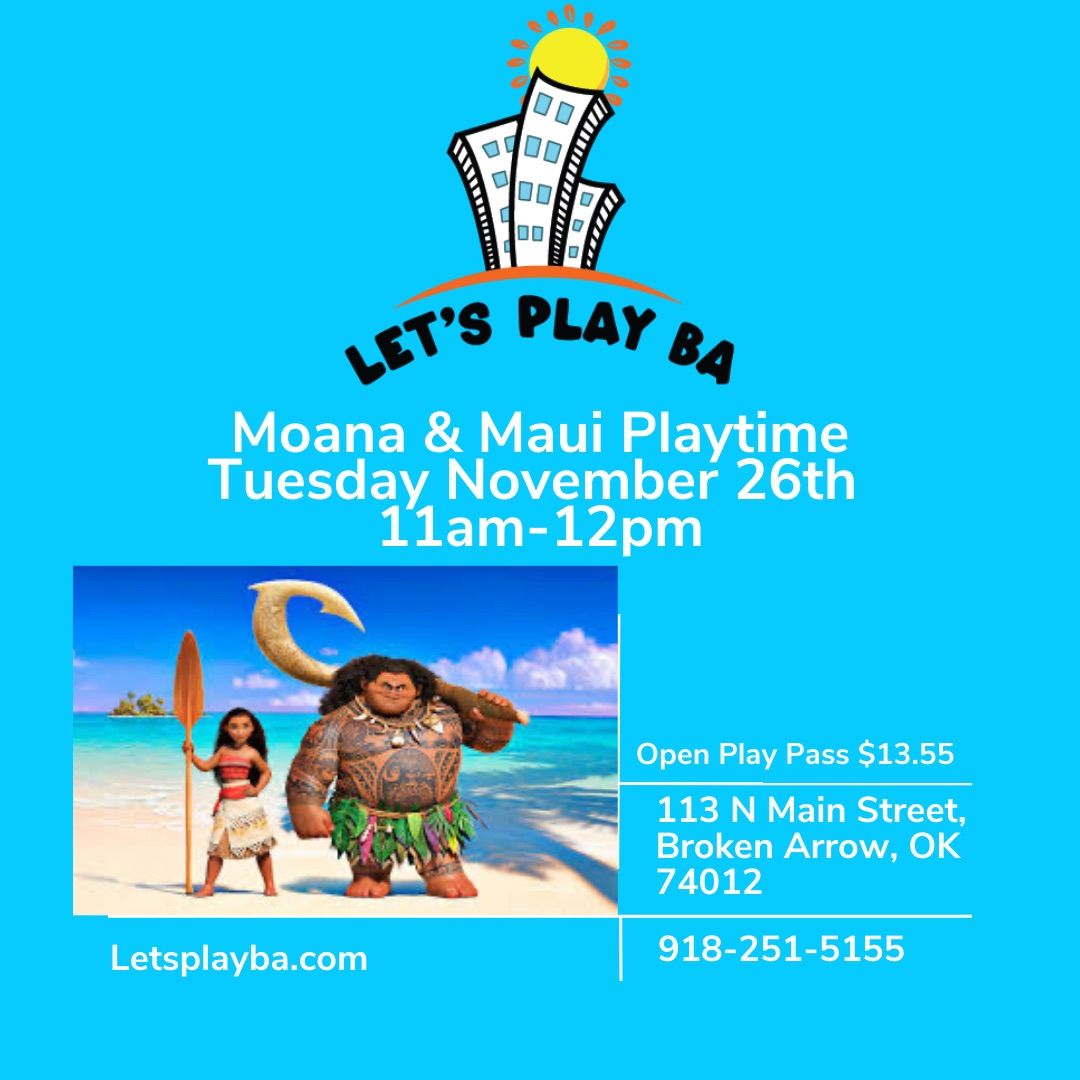 Playtime with Moana & Maui\ud83d\udc20\ud83e\udd80\ud83c\udf38