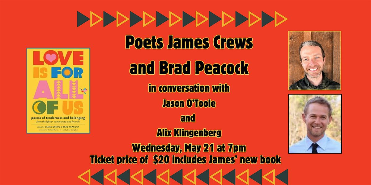 Poets James Crews and Brad Peacock