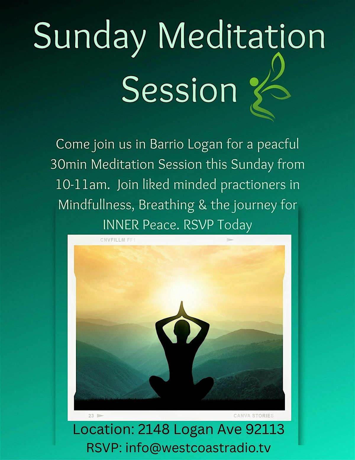 Sunday Meditation Session in Barrio Logan