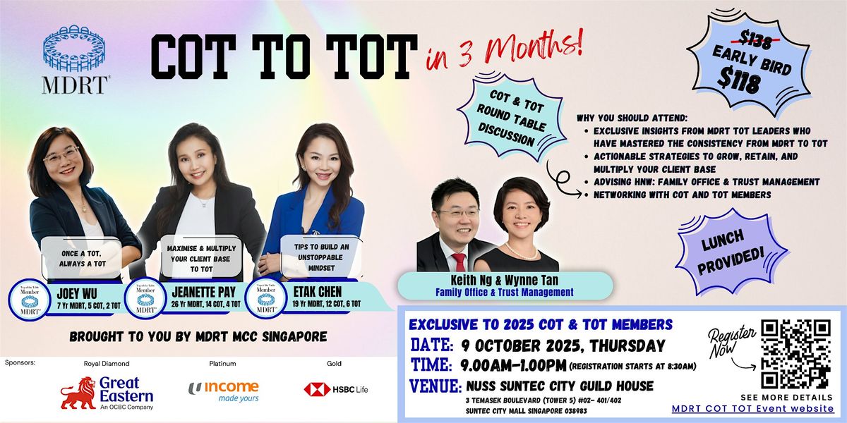 COT to  TOT In 3 Months