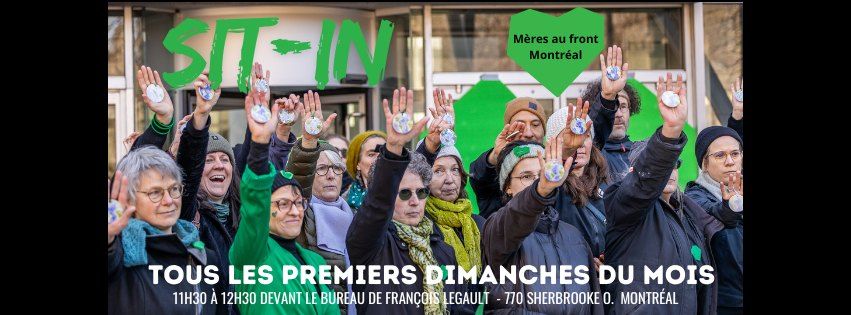 Sit-in mensuel de M\u00e8res au front Montr\u00e9al