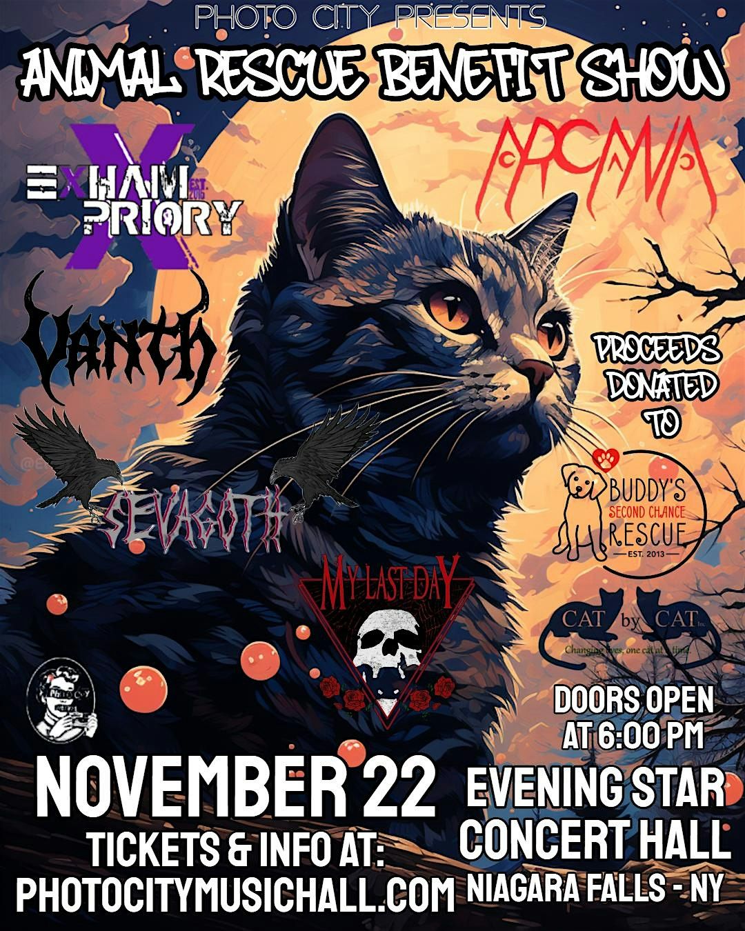 Animal Rescue Benefit Show @ Evening Star Concert Hall (Niagara Falls, NY)