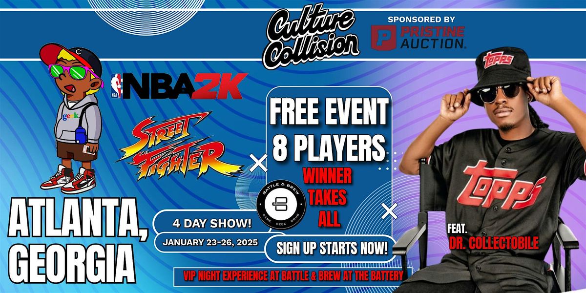 Culture Collision VIP Night Video Game Event Sponsored by Pristine Auctions