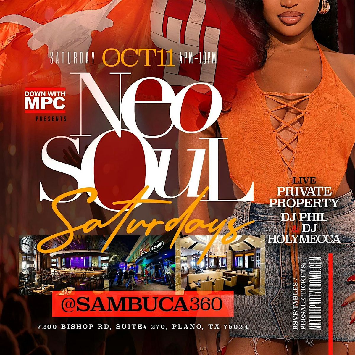 NEO SOUL "SATURDAYS" [TX\/OU WEEKEND] @ SAMBUCA 360