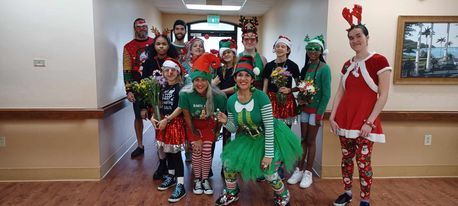 Holiday Caroling Nursing Home Visit