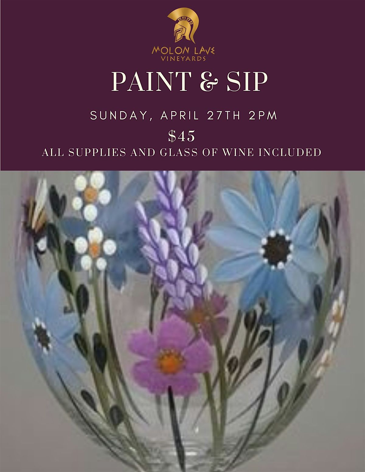 Paint & Sip at Molon Lave Vineyards