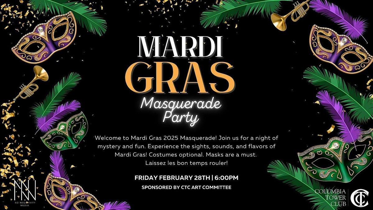 Mardi Gras Masquerade at Columbia Tower Club!