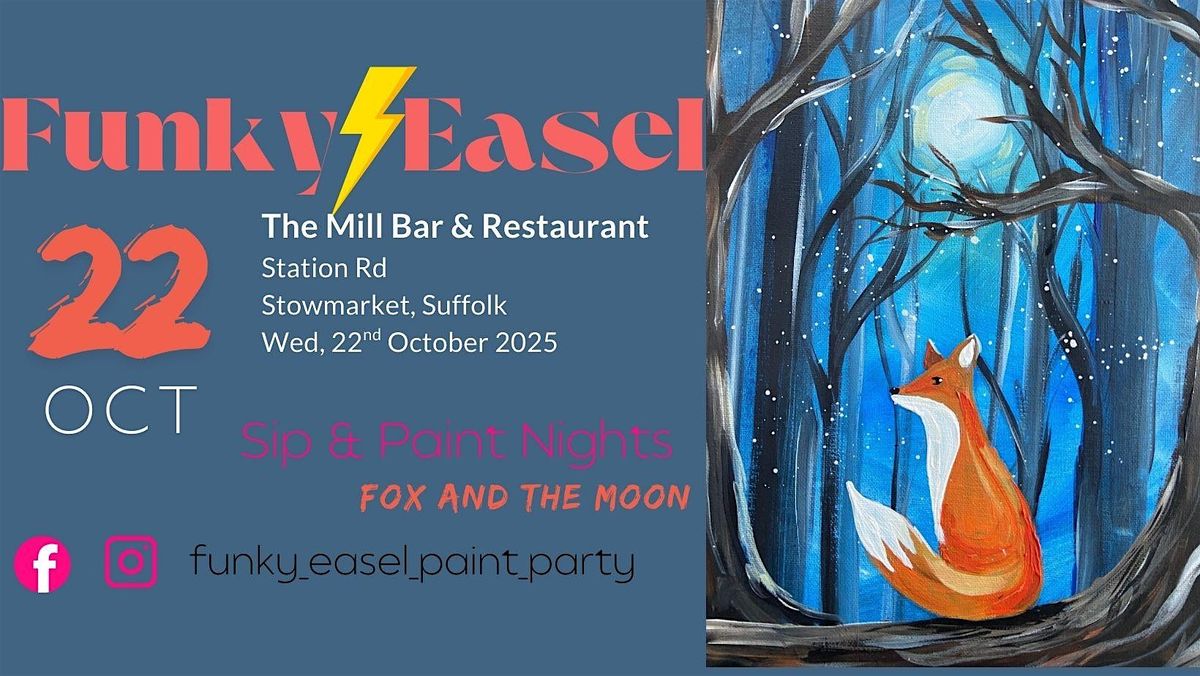 Funky Easel Paint & Sip Night at The Mill Restaurant & Bar in Stowmarket