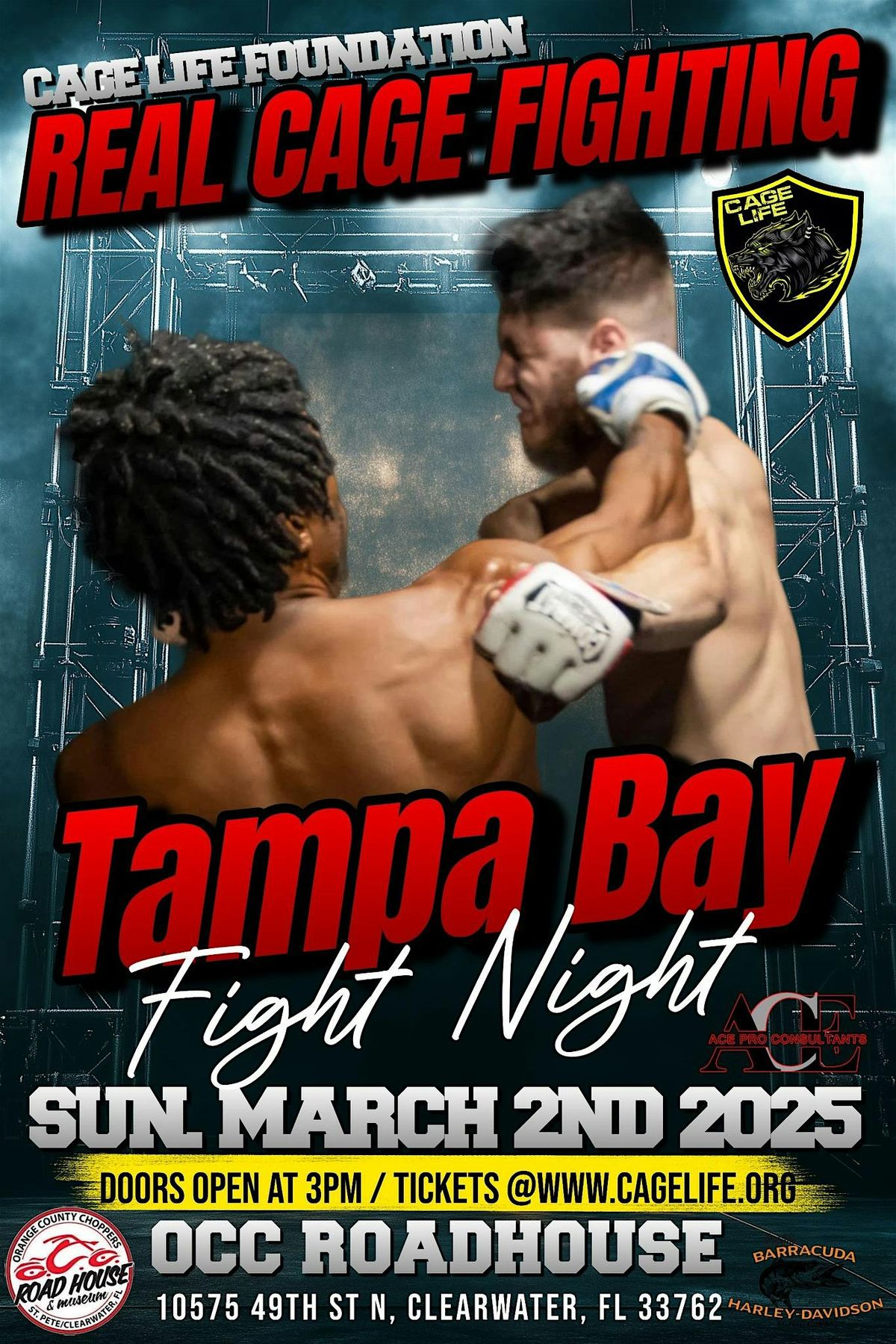 TAMPA BAY FIGHT NIGHT - OCC ROADHOUSE - March 2nd, 2025