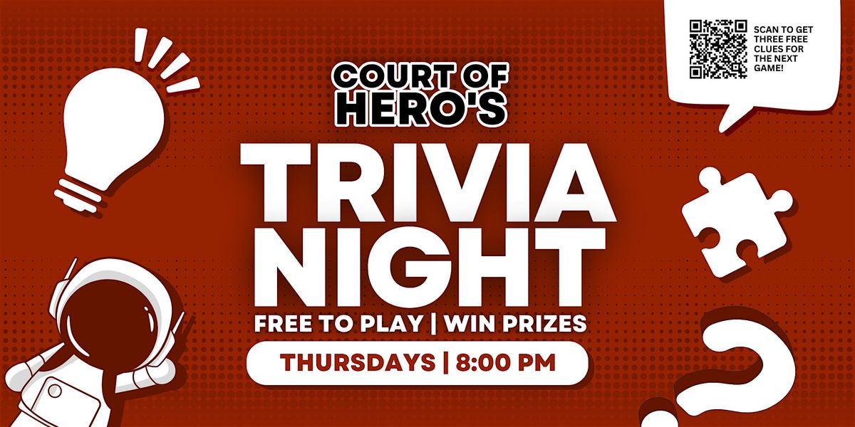 Trivia Night at Court Of Hero's - Gainesville