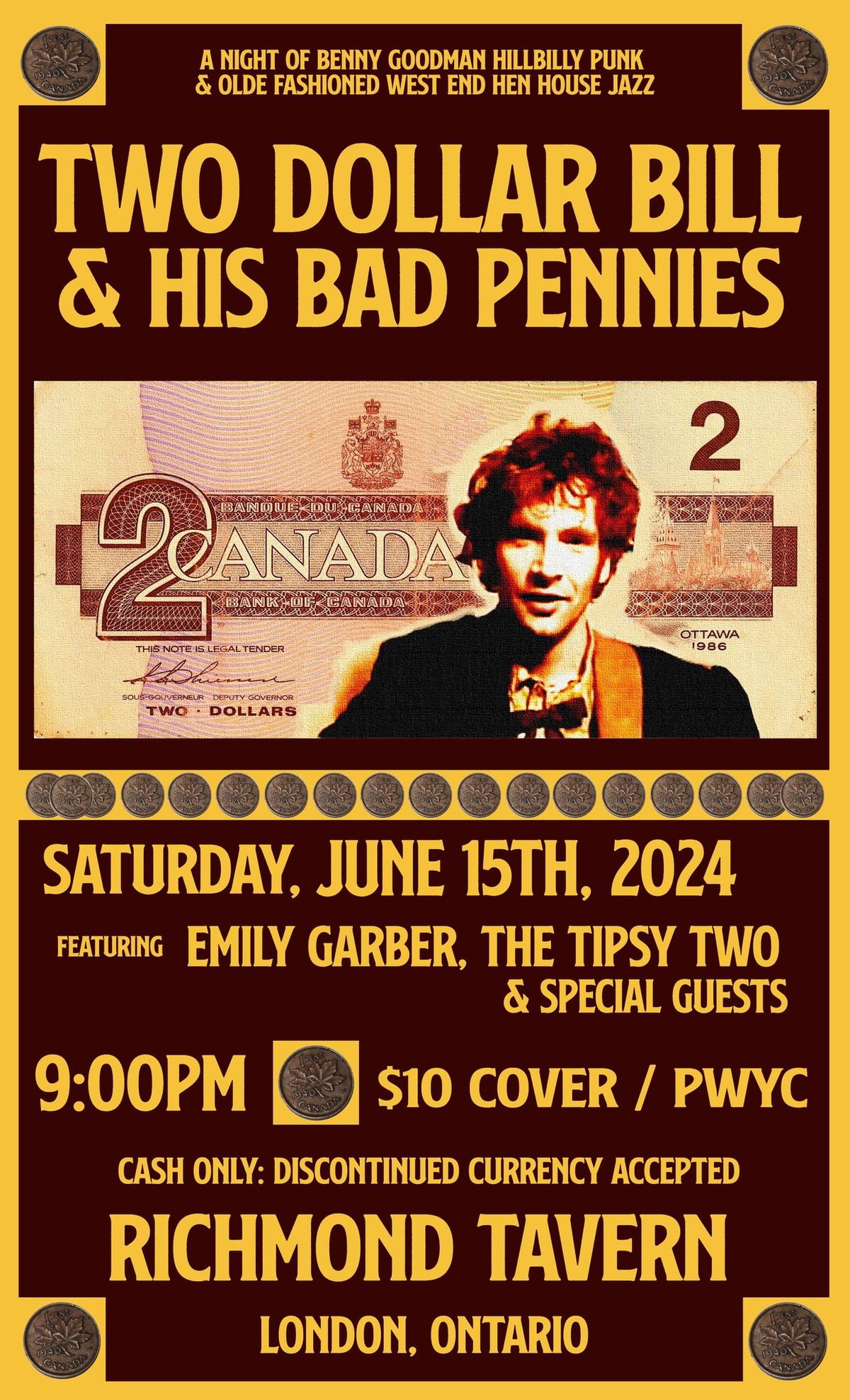 $2 Bill and His Bad Pennies LIVE at The Richmond!