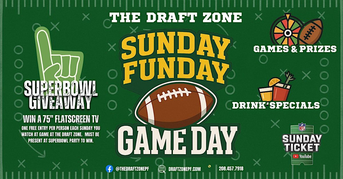 Sunday Funday Game Day @ The Draft Zone!