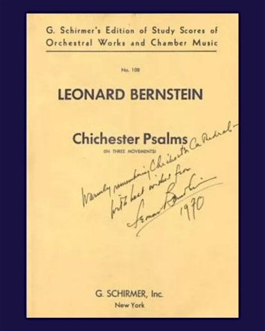 Chichester Psalms -Leonard Bernstein. Rejoice in the Lamb - Benj. Britten