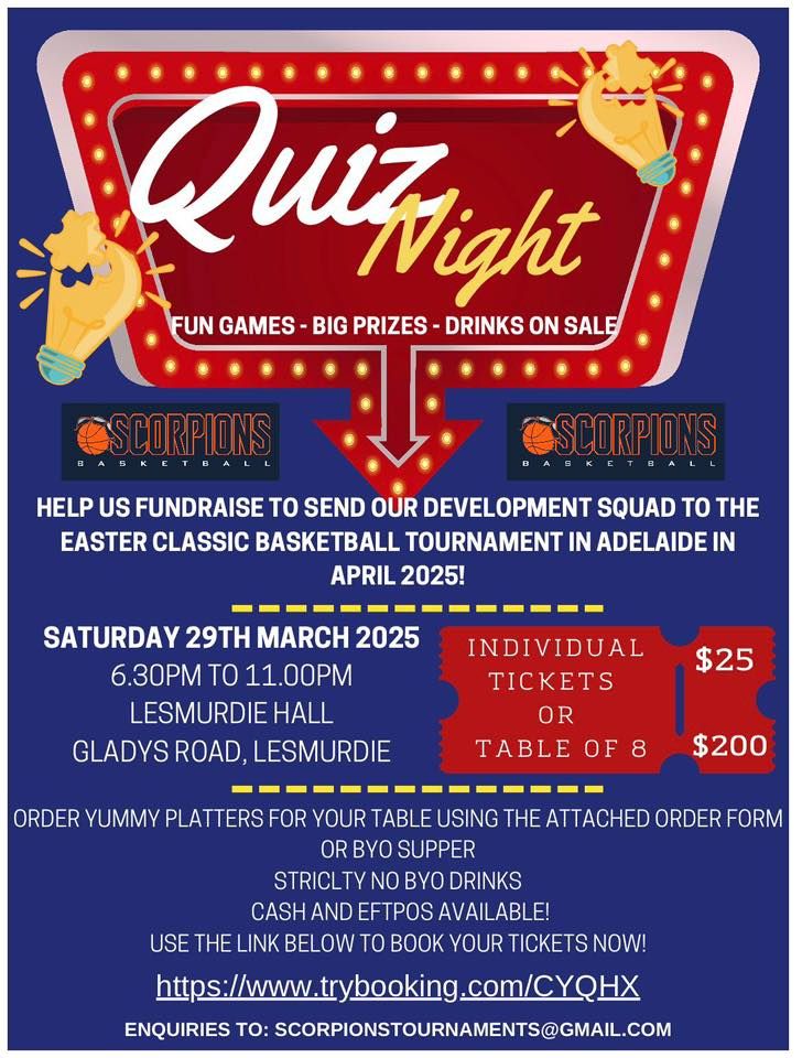 Scorpions Quiz Night