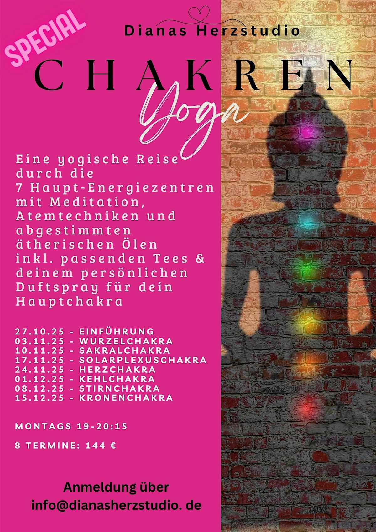 Chakren-Yoga - Eine Reise durch die 7 Hauptchakren