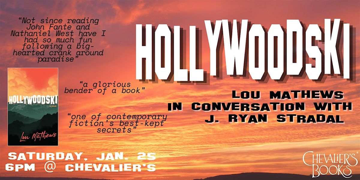 Book Launch for HOLLYWOODSKI by Lou Mathews