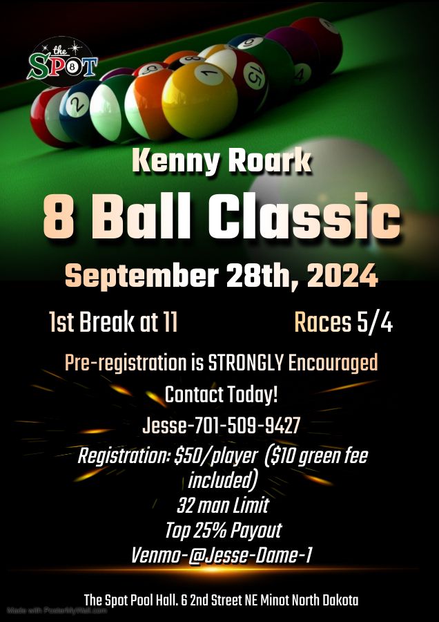 Kenny Roark 8 Ball Classic