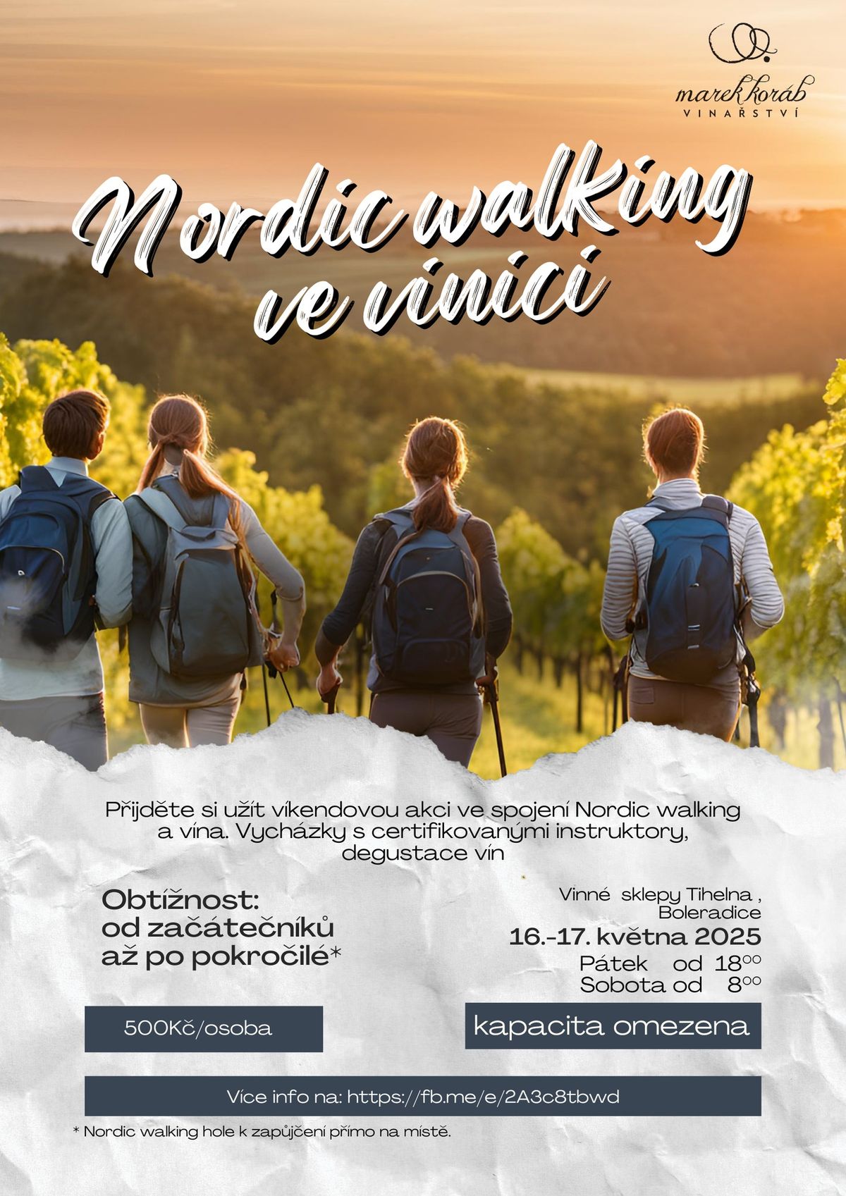 Nordic walking ve vinici