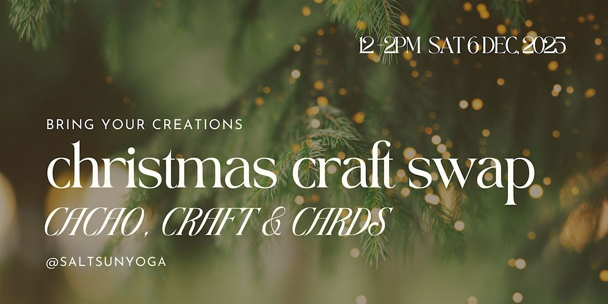 Christmas Craft Circle| Cacao, Cards and Craft Swap