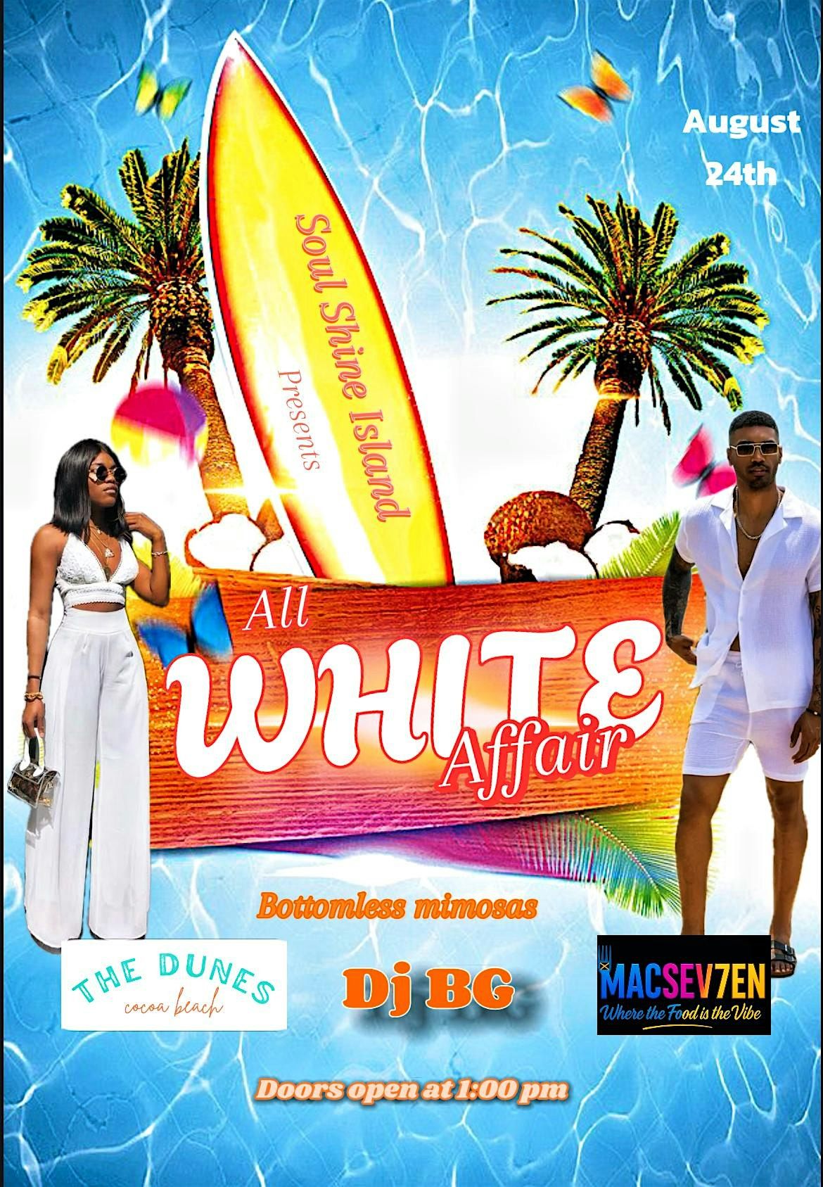 Soul \u2600\ufe0fShine Island Brunch + Beats : ALL WHITE AFFAIR \u2728