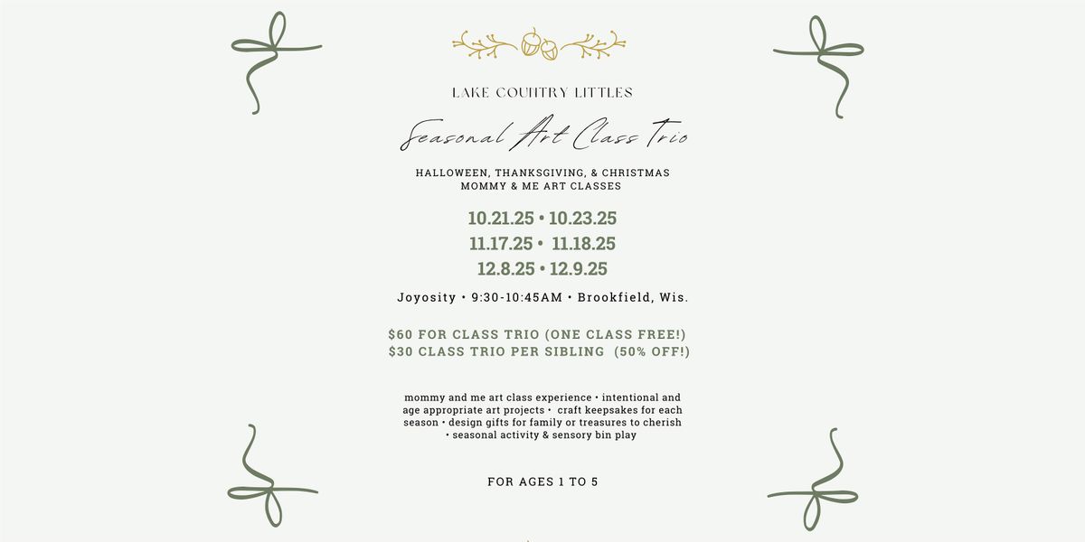 Mommy & Me Seasonal Event Trio