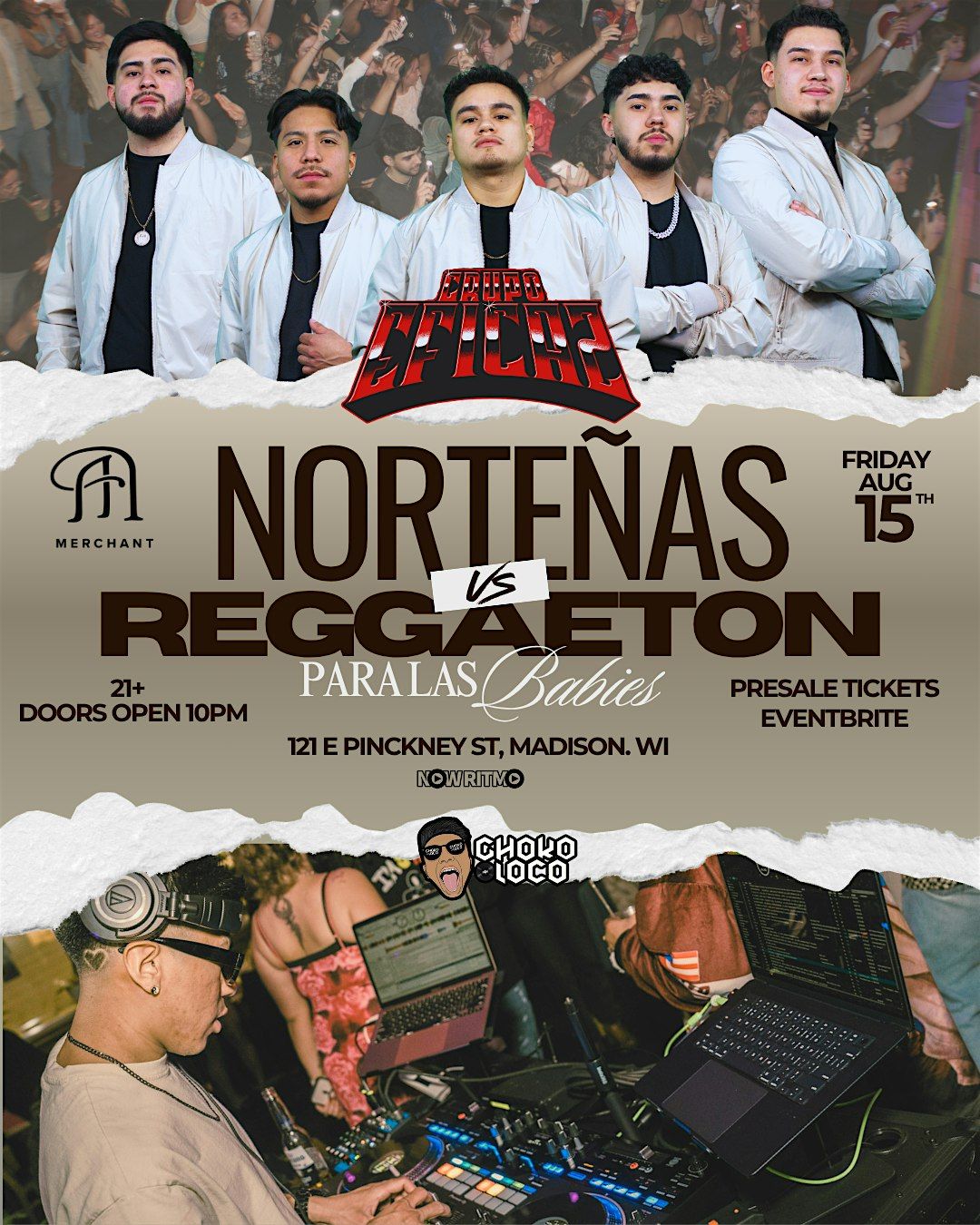 Norte\u00f1as vs Reggaeton at Merchant