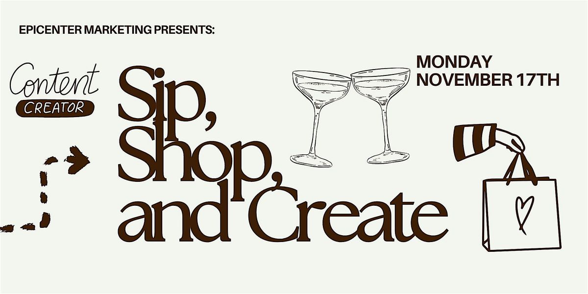 Sip, Shop, & Create at Sip City!