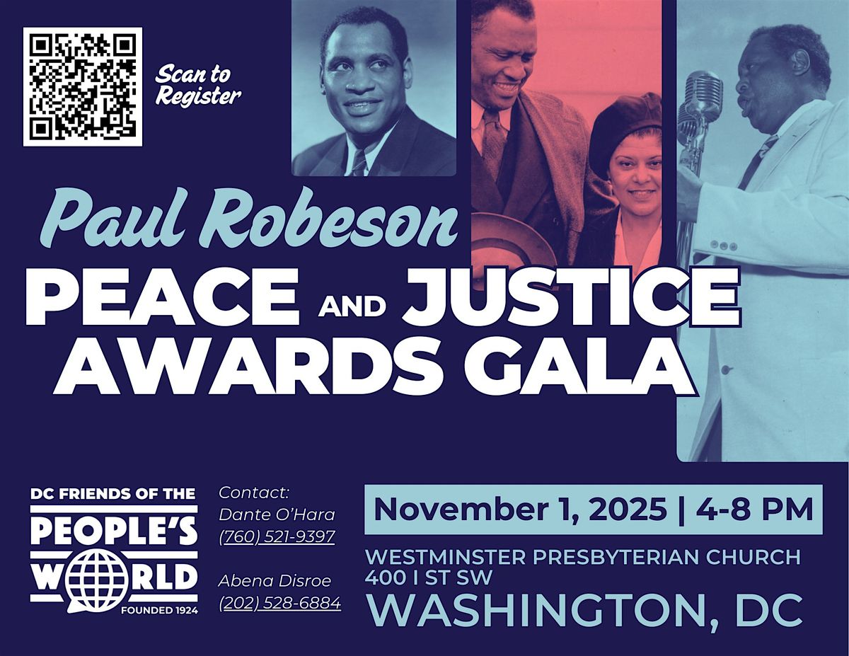 2025 Paul Robeson Peace & Justice Awards Gala