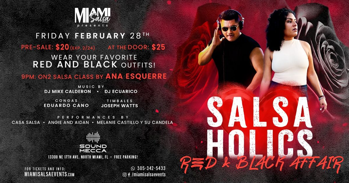 Salsaholics: Red and Black Affair at Sound Mecca