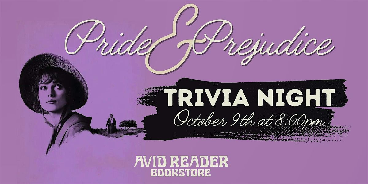Pride and Prejudice Trivia Night