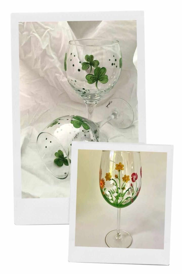 St Paddy's Wine\/Beer Glass Painting Membership Drive 