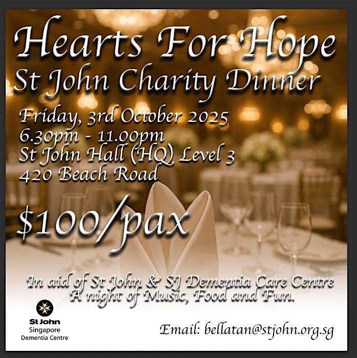 Hearts for Hope - St John Charity Dinner