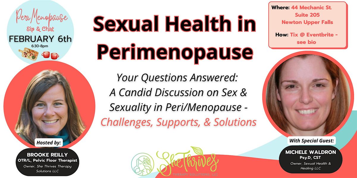 Perimenopause Sip & Chat FEBRUARY: Sexual Health in Perimenopause