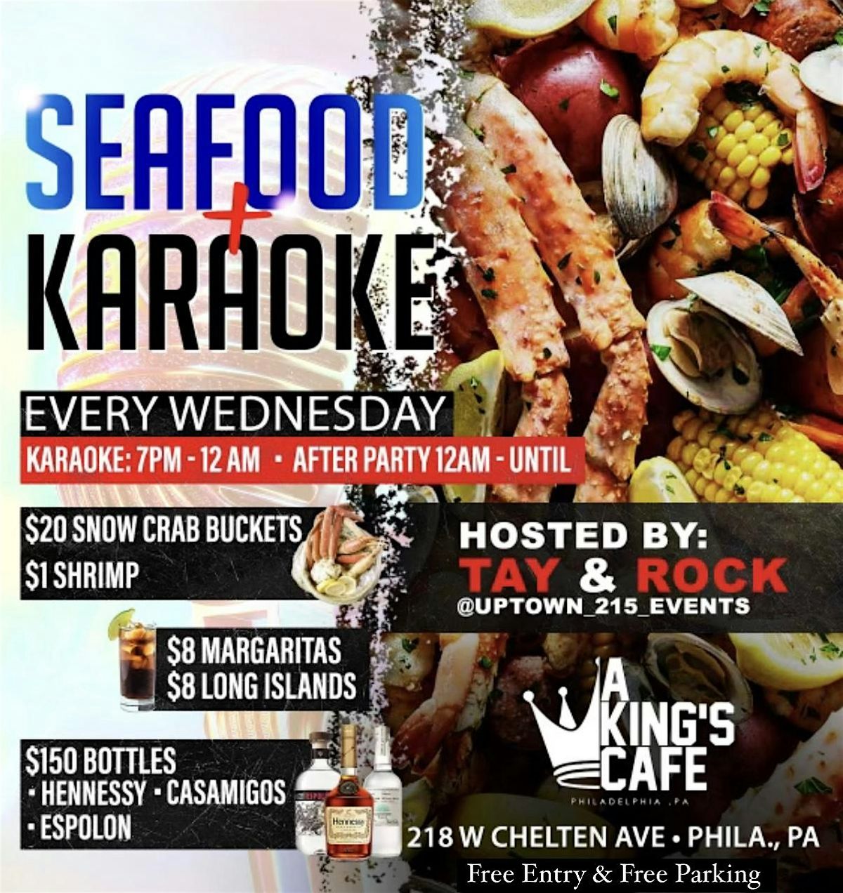 Karaoke & Seafood Wednesdays