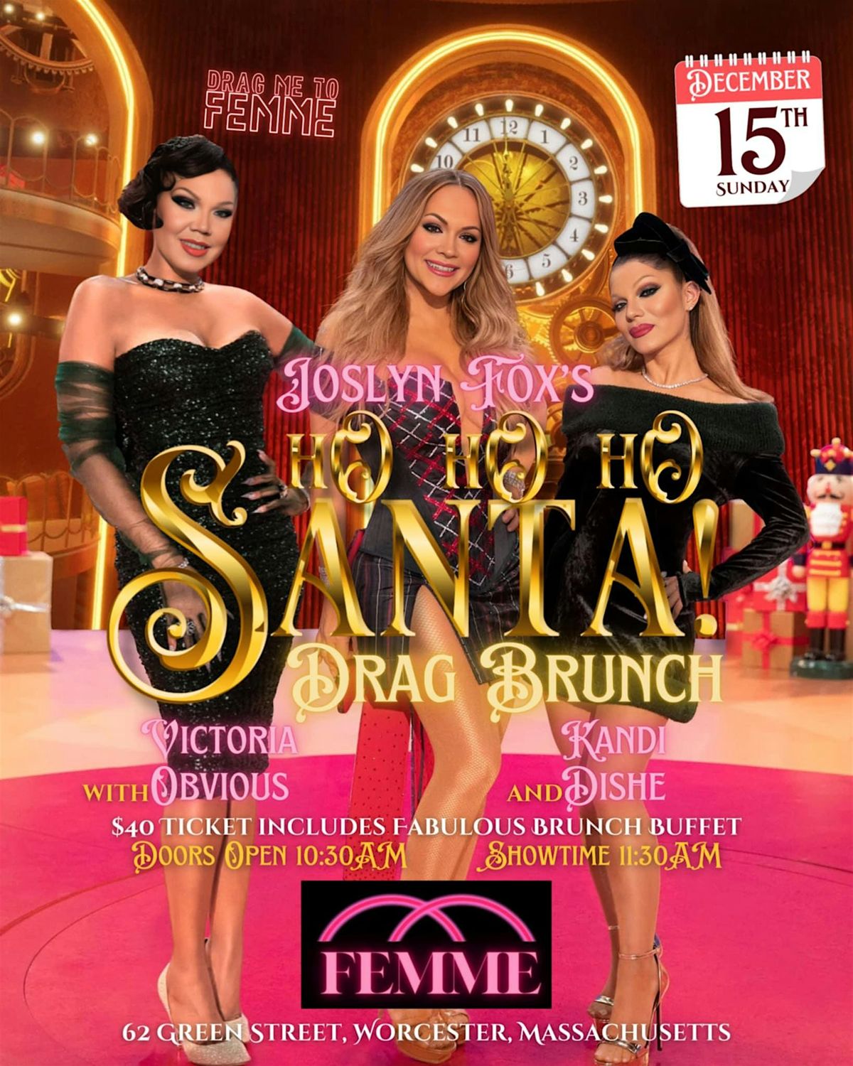 Ho Ho Ho Santa Drag Brunch