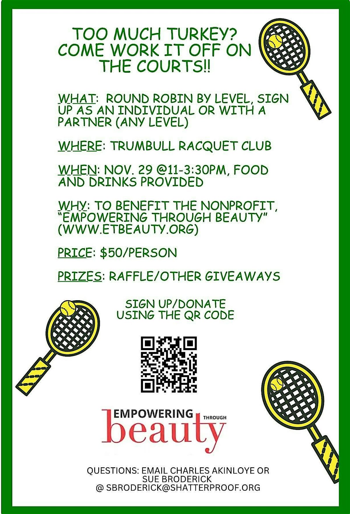 Tennis Tournament Fundraiser