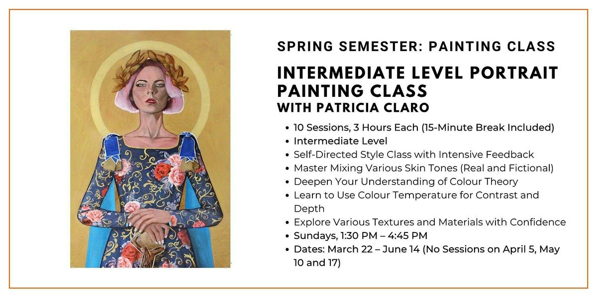 Spring Acrylic Class: Intermediate Level Portrait Painting