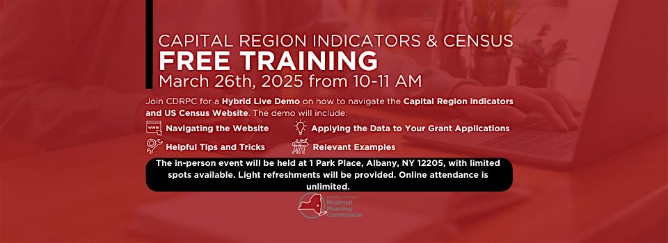 Capital Region Indicators and US Census Free Hybrid Training